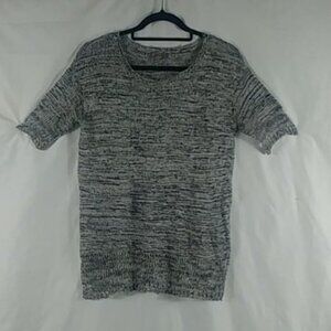 J. Jill Top Women's Grey Short Sleeve Linen Pullover Size XS